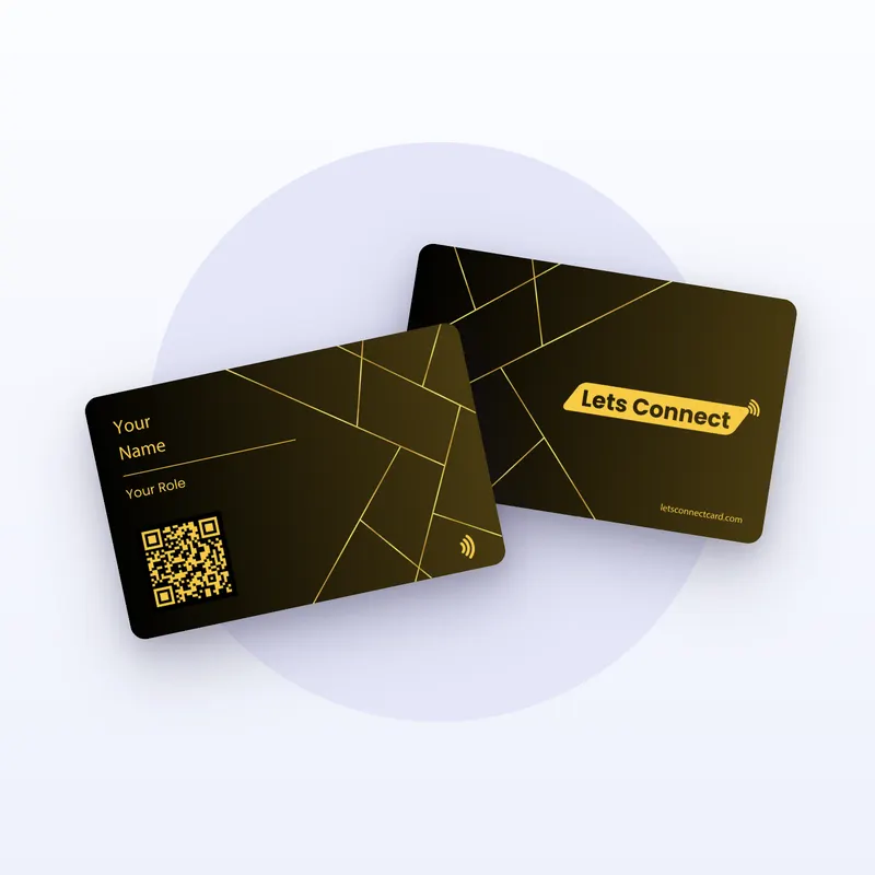 Professional Black wholesale NFC business card ordered in bulk for teams