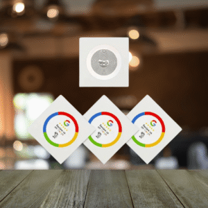 NFC Google Review White Stickers with Background (2)